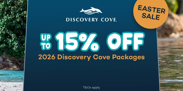 Up to 15% off Discovery Cove Tickets