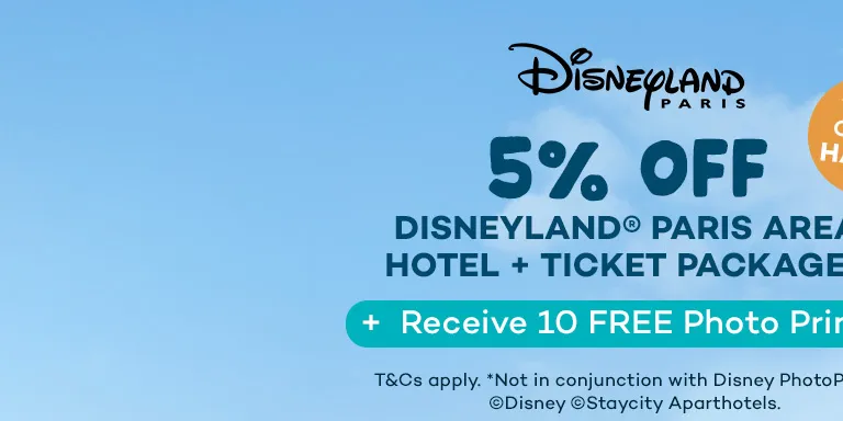 5% OFF Disneyland Paris Area Hotel + Ticket Packages