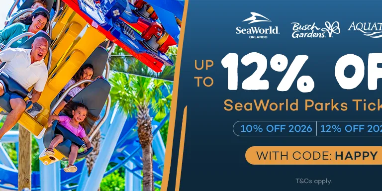10% off 2026 SeaWorld Orlando Tickets and 12% off 2027 SeaWorld Orlando Tickets