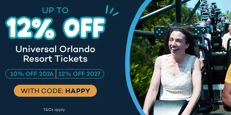 10% off 2026 Universal Orlando Tickets and 12% off 2027 Universal Orlando Tickets