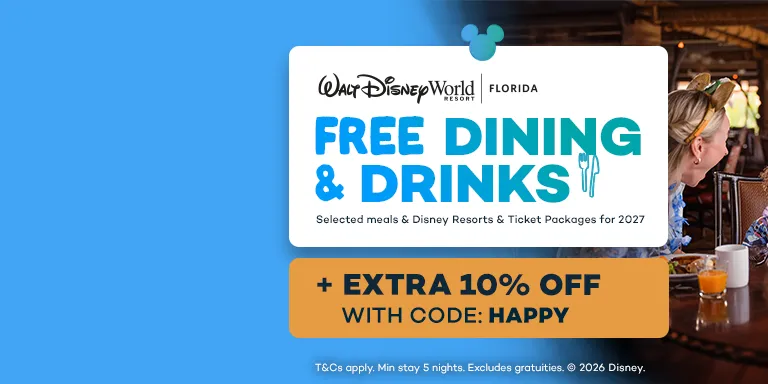 Walt Disney World Free Dining & Drinks in 2027