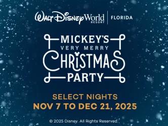 10% off Mickey's Very Merry Christmas Party 2025 tickets with code JINGLE
