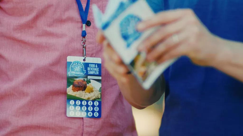 Seven Seas Food Festival Sampler Lanyard