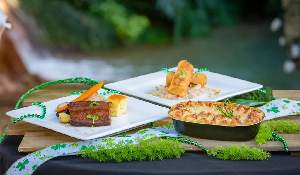 A selection of food from the Irish Market at the Seven Seas Food Festival