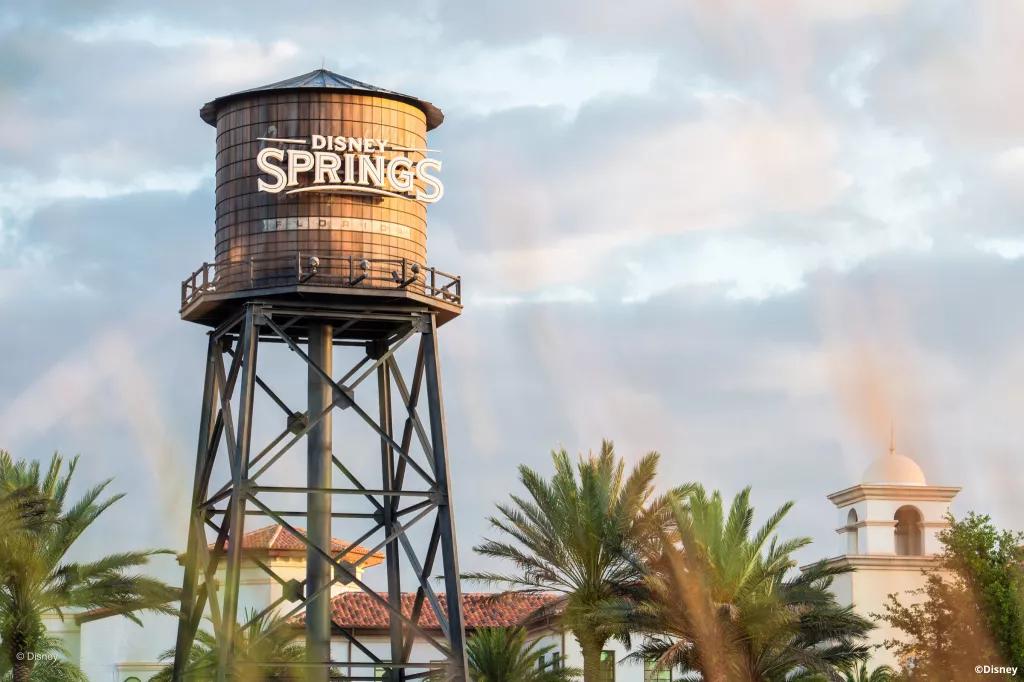 The water tower at Disney Springs