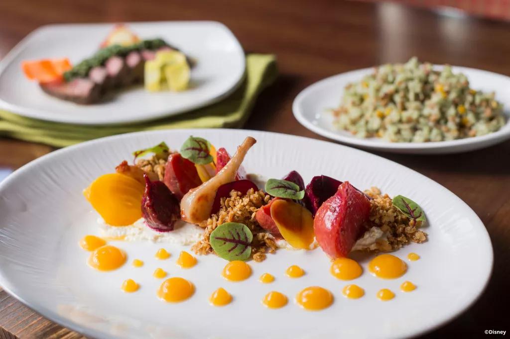 Roasted beetroot salad at Tiffins Restaurant