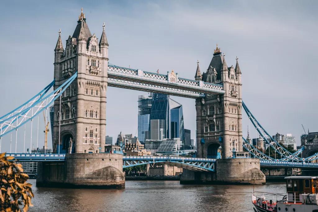 Aussicht auf Londons Tower Bridge