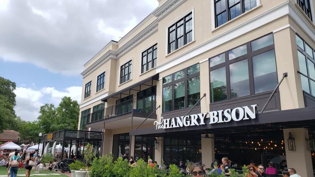 The exterior of The Hangry Bison restaurant