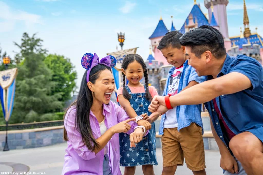 Familie mit Disney bands