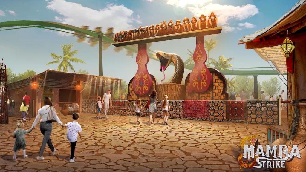 A concept image of the ride Mamba Strike