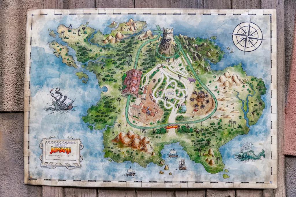 A map of the World of Jumanji