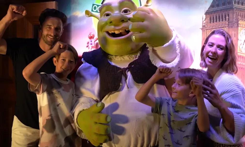 Family at Shreks adventure