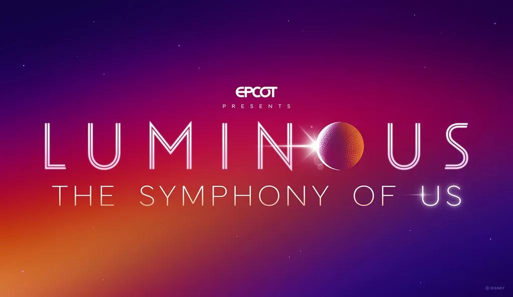 A purple and pink background behind the text "Luminous: The Symphony of Us"