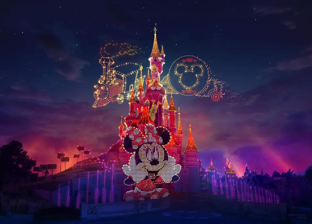 Artist Illustrations of Disney Symphony of Colours at Disneyland Paris