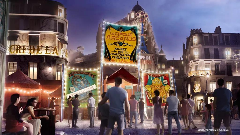 Concept art of Le Cirque Arcanus at The Wizarding World of Harry Potter