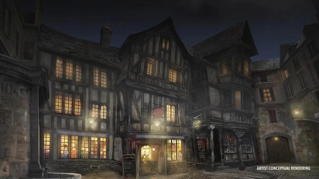 Concept art of a dark 1920s tavern 