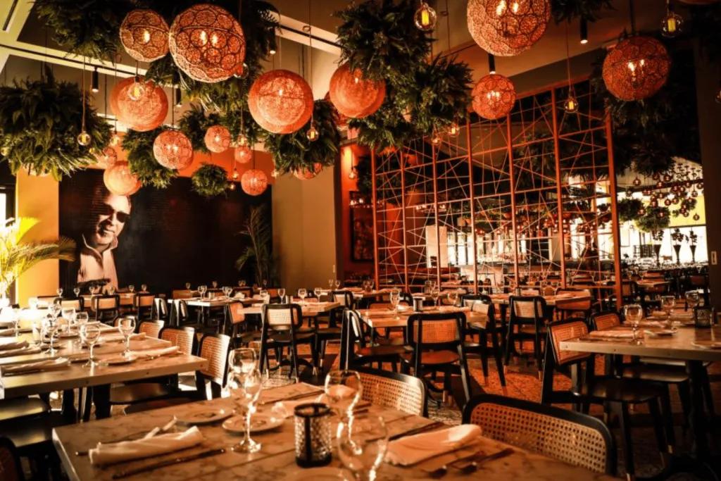 The interior of a restaurant before it has opened