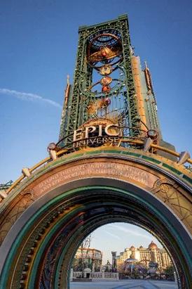 The entrance to Universal Epic Universe