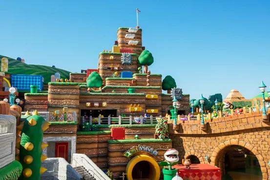 The exterior of Super Nintendo World in Universal Epic Universe