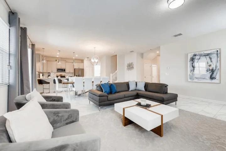 Living room in a ChampionsGate villa