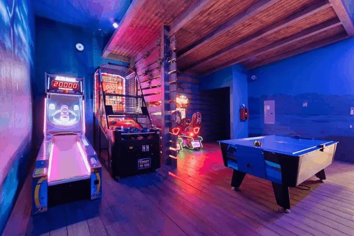 Games room in an Orlando villa
