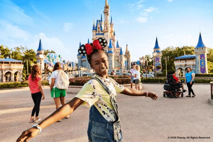 Girl at Cinderella Castle - Magic Kingdom Park