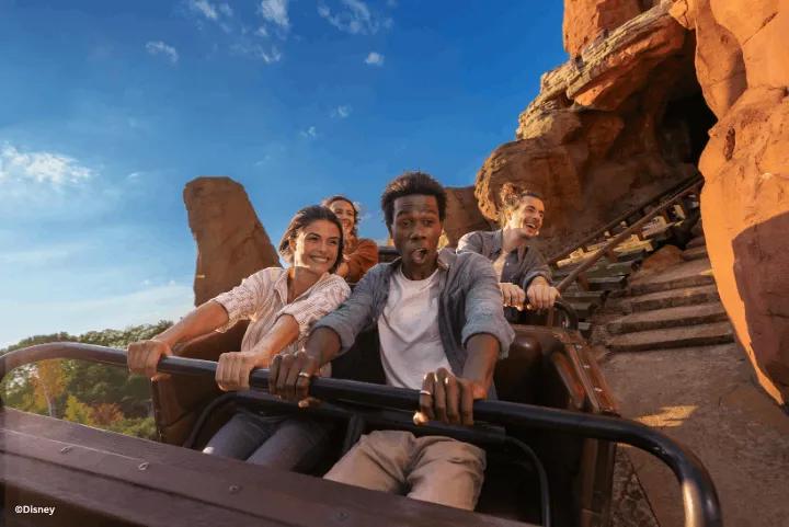 Guests on Big Thunder Mountain