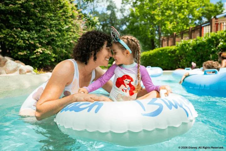Guests at Cross Country Creek, Disney's Blizzard Beach Water Park