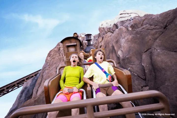 Guests on Expedition Everest—Legend of the Forbidden Mountain, Disney's Animal Kingdom Theme Park