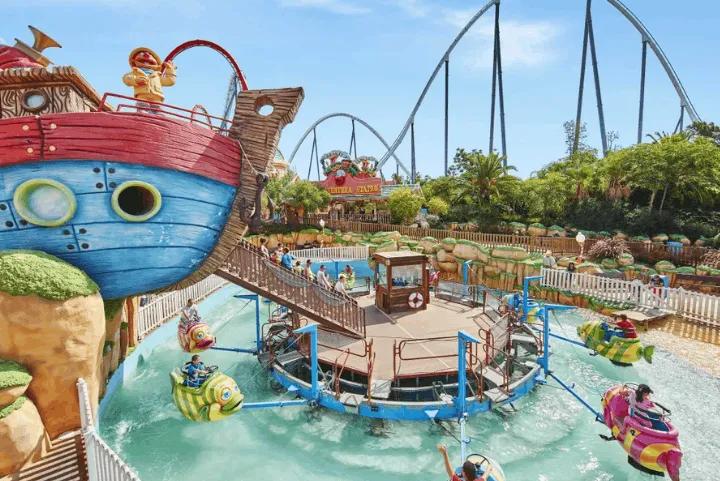 A water ride at PortAventura World