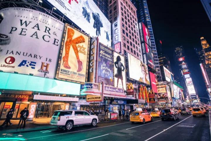 Broadway and Times Square, New York