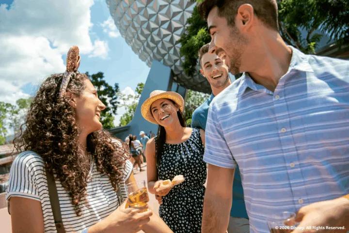 Guests at EPCOT International Food & Wine Festival