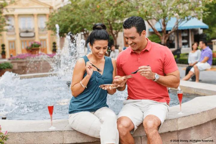 Guests at EPCOT International Food & Wine Festival