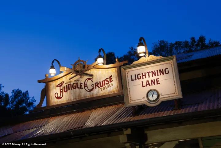 Lightning Lane entrance for Jungle Cruise, Magic Kingdom Park