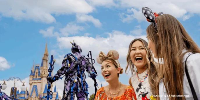 Guests at Disneys Festival of Fantasy Parade
