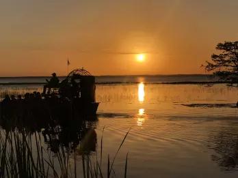 Boggy Creek Sunset Airboat Tour