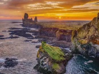 cliffs-sunset