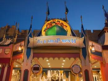 The outside of "it's a small world" at Walt Disney World