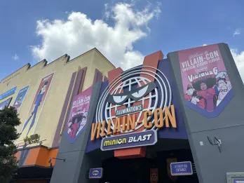 The entrance to the attraction Illumination Villain-Con Minion Blast