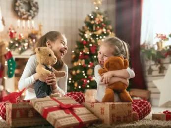 Children enjoying newly received toys on Christmas morning as part of a campaign to spread festive joy to children in need.