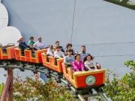 Smurf Village Express ride at MOTIONGATE Dubai