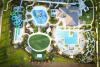 Aerial shot of the Orlando ChampionsGate Community showing several communal pools and water slides