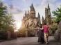 Father and Son explore Hogwarts™ castle at Universal's Islands of Adventure