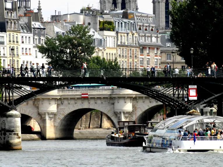 Batobus Hop-on Hop-off Sightseeing Cruise boat on the River Seine