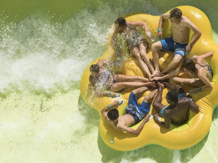 Puihi of Maku Puihi Round Raft Ride at Universal's Volcano Bay