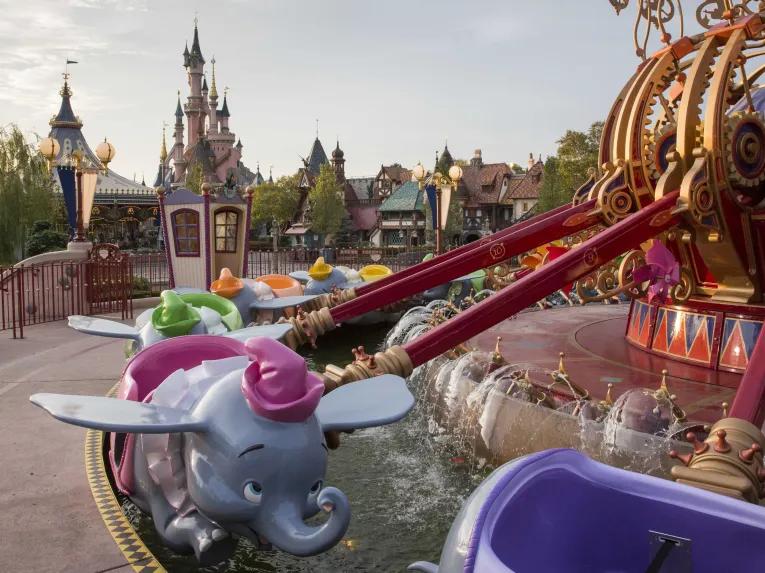 Dumbo the Flying Elephant ride at Disneyland Paris