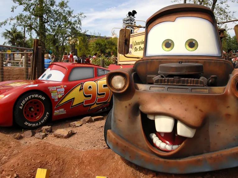 Lightning McQueen and Mater at Walt Disney Studios Park