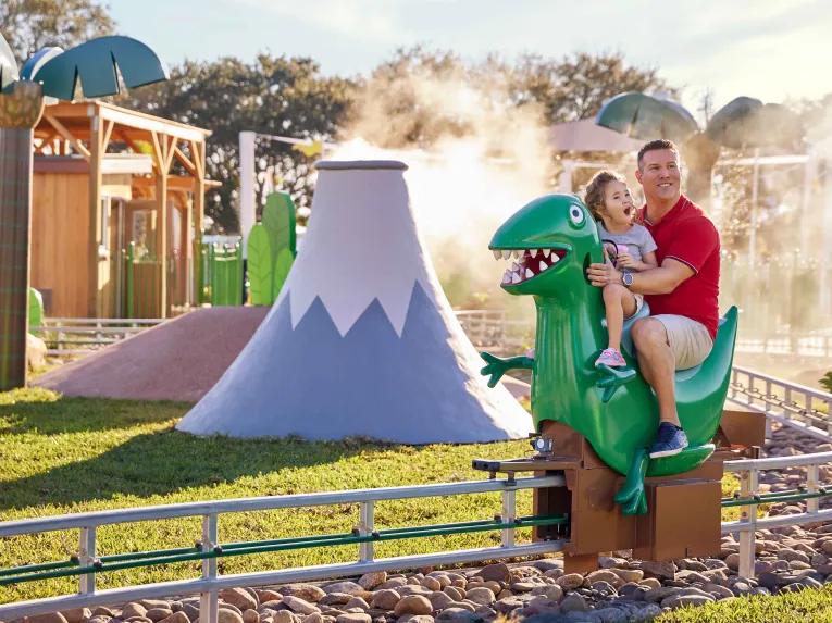 Grampy Rabbit's Dinosaur Adventure at Peppa Pig Theme Park