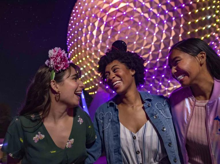 Guests at Epcot