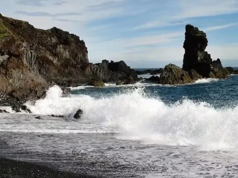 black-sand-beach